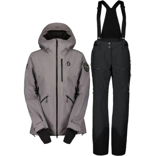 Scott Vertic GTX 2L PL/2L skisett dame grå/svart Scott Vertic GTX 2L PL/2L skisett dame grå/svart