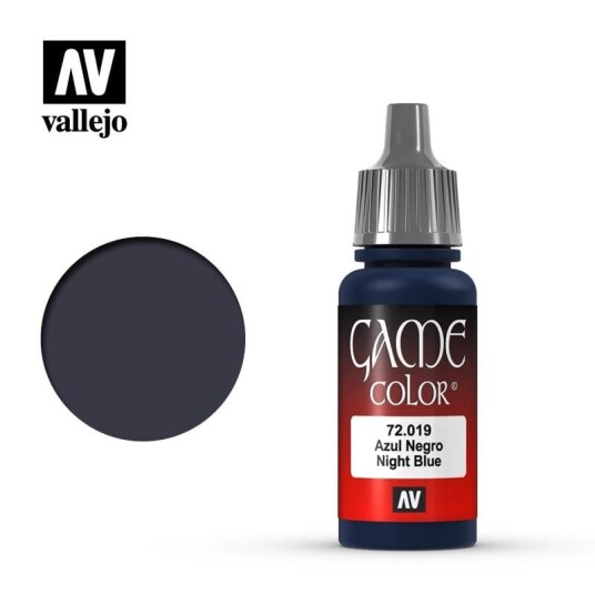 Vallejo Game Color Night Blue 17ml Modellpaint for Fantasyfigurer (72.019)