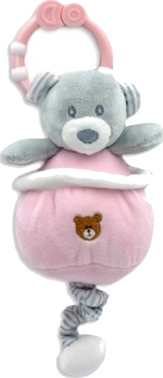 Tulilo Musikuro Bjørn Rosa Kosedyr 13cm Tulilo Musikuro Bjørn Rosa Kosedyr 13cm