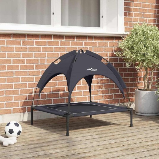 Vidaxl Hundeseng 71 X 64 X 71 cm Stål Svart Vidaxl Hundeseng 71 X 64 X 71 cm Stål Svart