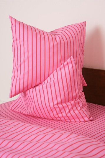 Jotex Putetrekk 50x60 Cm 2pakning Økologisk Rosa/rød SIMA 17656742005