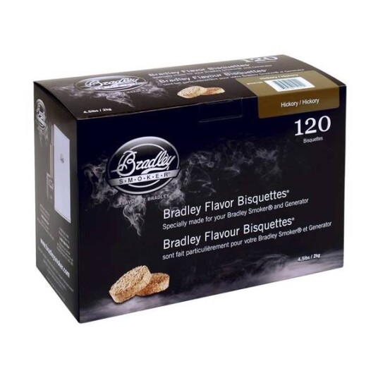 Bradley Hickory Røykbriketter 120 stk for Storfe og Svin Bradley Hickory Røykbriketter 120 stk for Storfe og Svin