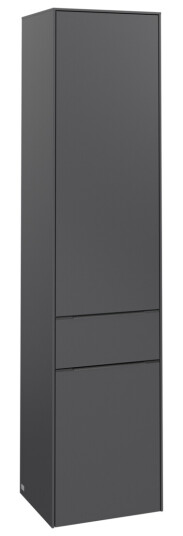 VILLEROY & BOCH SUBWAY 3.0 HØYSKAP 40X171 HØYRE 2 DØRER & SKUFF GRAPHITE HÅNDTAK I MØBELETS FARGE VILLEROY & BOCH SUBWAY 3.0 HØYSKAP 40X171 HØYRE 2 DØRER & SKUFF GRAPHITE HÅNDTAK I MØBELETS FARGE