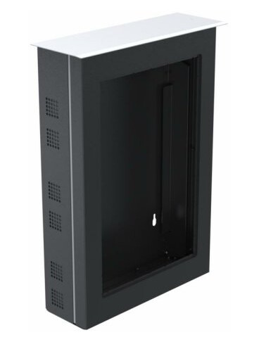 Ergonomic Solutions Spacepole Kiosk & Signage Spok100-Elo27, Peripheral Mount, Svart, Metall, Vägg, Elo 2799L, 1 Styck