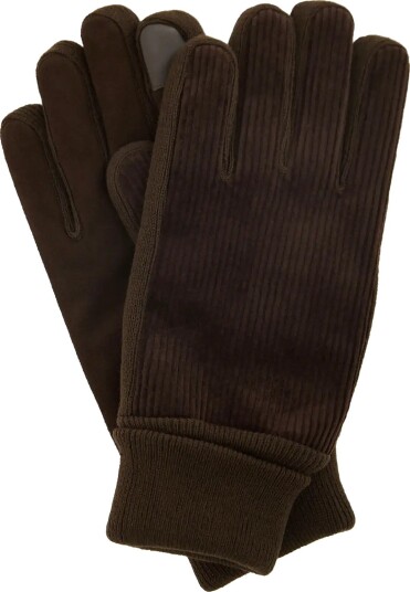 Barbour Barbour Magnus Cord Gloves - BROWN - L