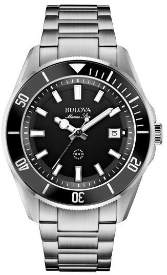 Bulova Herreklokke 98B203 Sort/Stål Ø43 mm