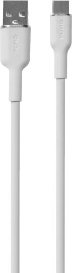 PURO ICON SOFT Cable USB-A to USB-C, 1.5m, white