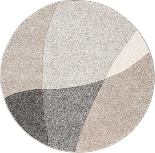 Teppe Navon Carved D200 cm - Grå/Beige