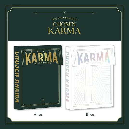 Pixy  Chosen Karma  Random Cover  Incl. 62pg Photobook, Lyrics Paper, 2 Photocards, 2 Scratch Message Ca  CD