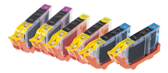inkClub KCB10-6 Multipack, 6 blekkpatroner, 2x(C/M/Y)
