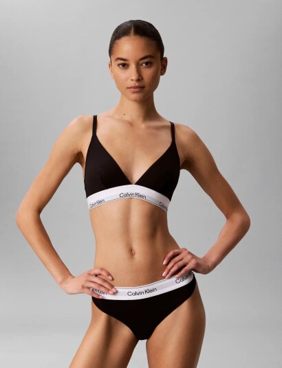 Calvin Klein Thong 2Pk Black L