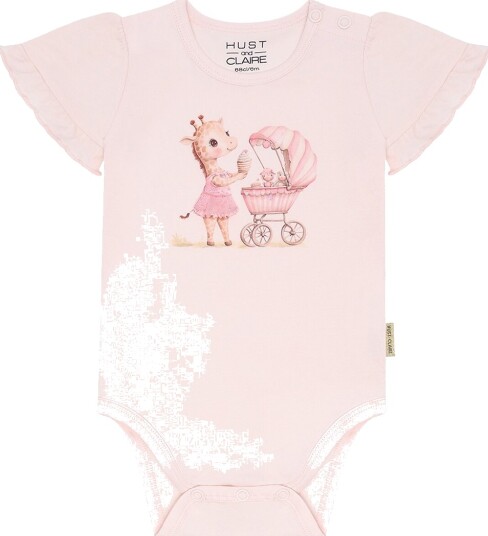 Hust and Claire Body k/e Britt Kvarts m. Sjiraff Hust and Claire 68 Kortermet body Rosa 62