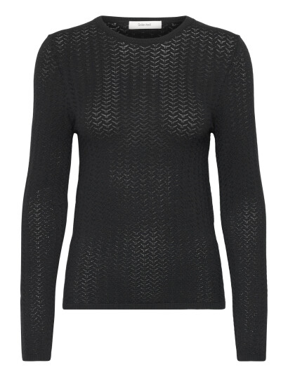 Selected Slfnaja Tight Ls Knit O Neck Black XS Selected Slfnaja Tight Ls Knit O Neck Black XS