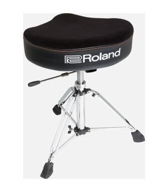 Roland Rdt-Sh Saddle Drum Throne Velour Seat, Hydraulic Base
