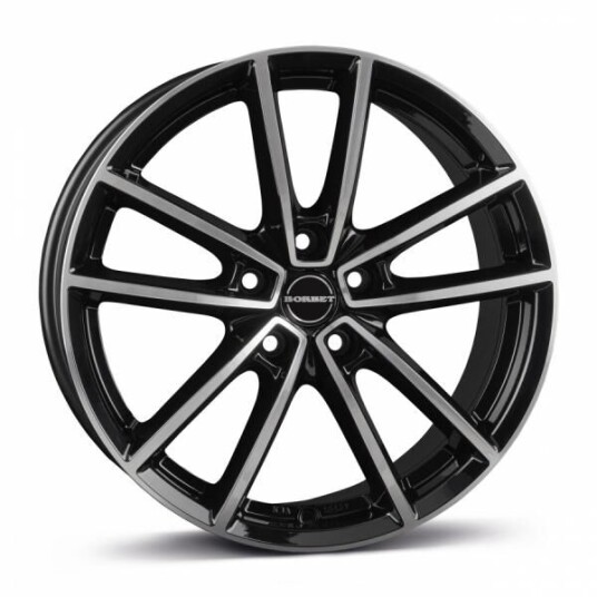 Borbet W Black Polished Glossy 8x19 5x112 ET37 B66.6