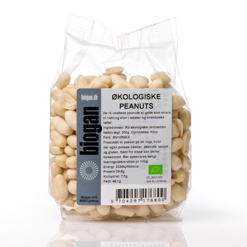Biogan Peanøtt Rå 200g