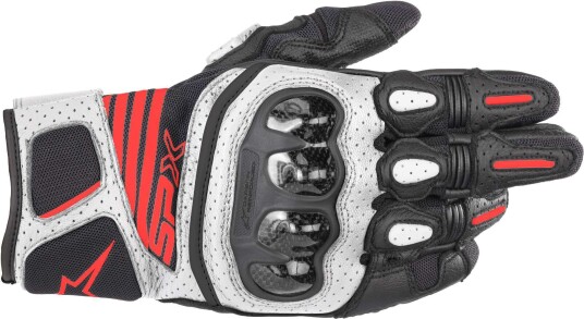 Alpinestars SP X Air Carbon V2 Motorsykkel hansker S Svart Hvit Rød Alpinestars SP X Air Carbon V2 Motorsykkel hansker S Svart Hvit Rød