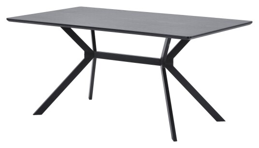 Woood Bruno Spisebord - Svart, 160x90 Woood Bruno Spisebord - Svart, 160x90