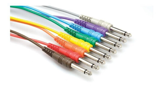 Hosa Cpp845 Patchkabel J/j 45 Cm 8 Stk Mono Hosa Cpp845 Patchkabel J/j 45 Cm 8 Stk Mono
