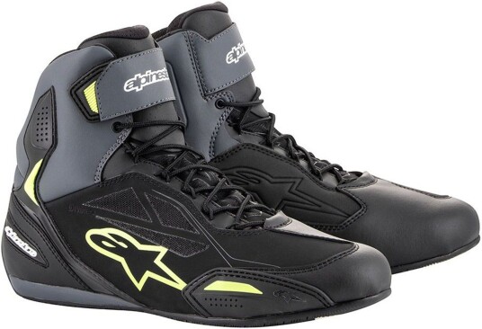 Alpinestars Faster-3 DryStar Motorsykkel Sko Svart Grå Gul Alpinestars Faster-3 DryStar Motorsykkel Sko Svart Grå Gul