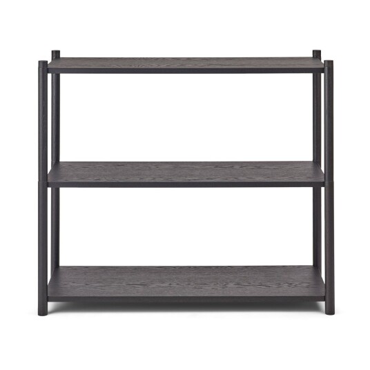 Gejst Sceene bookcase A Svartbeiset eik