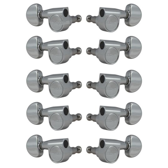 Grover 210c Pedal Steel Guitar Machines Heads, 5 + 5 - Chrome