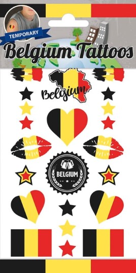 Belgia Midlertidige Tatoveringer Belgia Midlertidige Tatoveringer