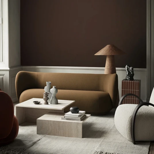 Ferm Living Rico 3 seter sofa Grain   Caramel