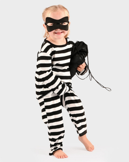 Den goda fen Bandit Set - Black - 110/116