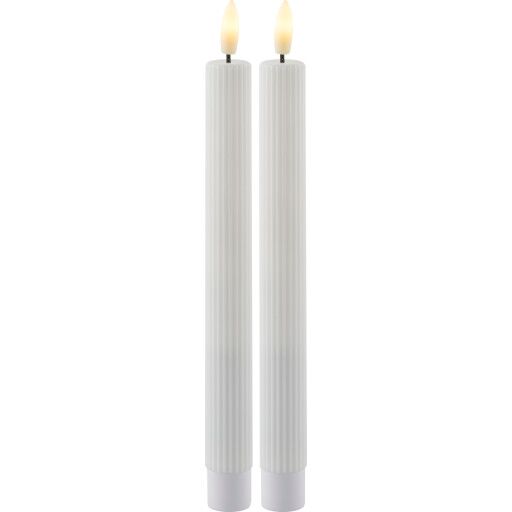 Sirius Home Smilla Krone 2 Stk Sæt Genopladelig - White - ONE SIZE