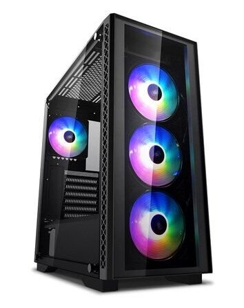 DeepCool Matrexx 50 ADD-RGB 4F Miditower Kabinett med Herdet Glass - Svart