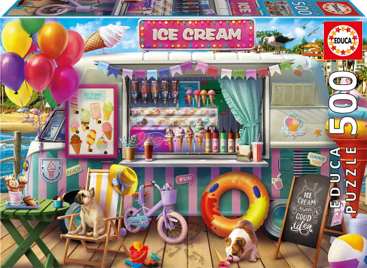 Educa Educa 500 Ice Cream Van - Multi/patterned - ONE SIZE