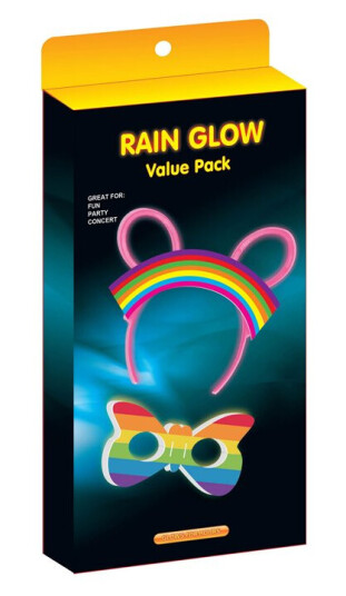 Glow In the Dark Glowstick Rain Glow-Sett