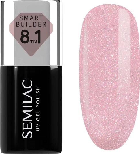 SEMILAC Smart Builder 805 Glitter Dirty Nude Rose