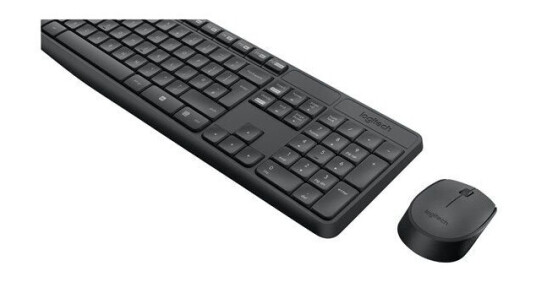 Logitech MK235 - keyboard and mouse set - QWERTZ - Slovak - Tastatur & Mussett - Slovakisk - Gr Logitech MK235 - keyboard and mouse set - QWERTZ - Slovak - Tastatur & Mussett - Slovakisk - Gr