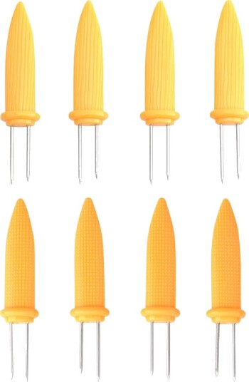 Seasons BBQ Maisholder Rustfritt Stål m/Plasthåndtak 8pk