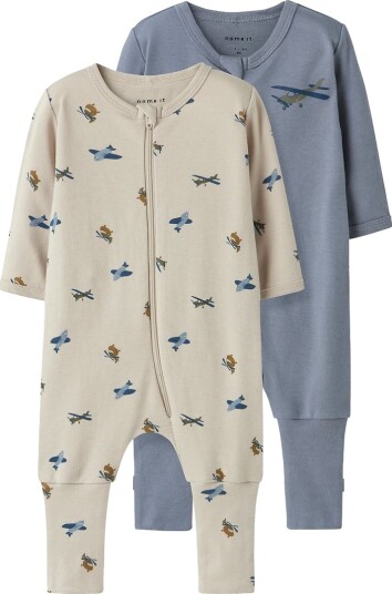 Name It Peyote Nbmnightsuit 2P Zip Ff Airplane Noos 56