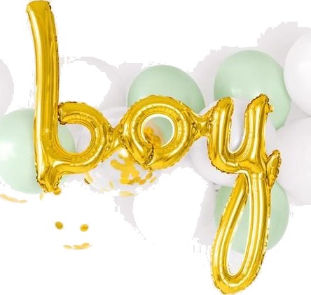 Folieballonger boy mini banner 63,5x74cm