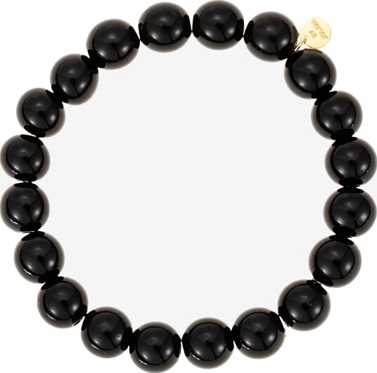 By Jolima Cecile Pearl Bracelet BLACK One Size 6 cm