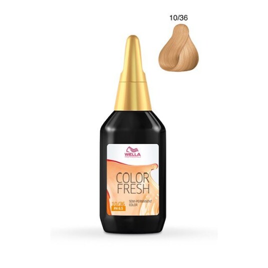 Wella Color Fresh 10/36 Lightest Blonde Gold Violet 75ml Wella Color Fresh 10/36 Lightest Blonde Gold Violet 75ml