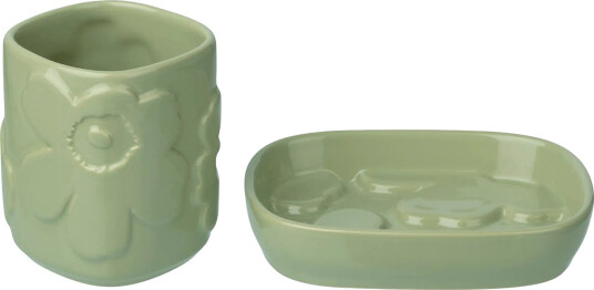 Marimekko Home Unikko Bathroom Set   Green   