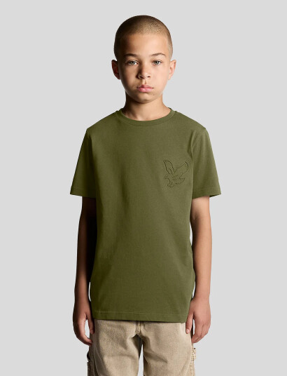 Lyle & Scott Embossed Eagle T-Shirt Green 98-104 Lyle & Scott Embossed Eagle T-Shirt Green 98-104