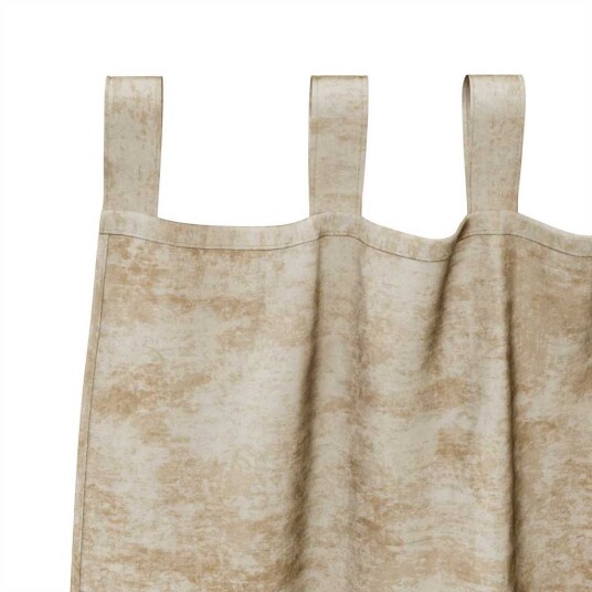 Gardin med gardiner 2 pcs Krem 225 x 140 cm Fløyel