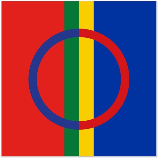 Serviett Sameflagg