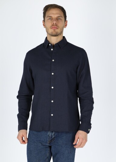 Solid Sdenea Allan Ls Insignia Blue S Langarmede Skjorter Solid Sdenea Allan Ls Insignia Blue S Langarmede Skjorter