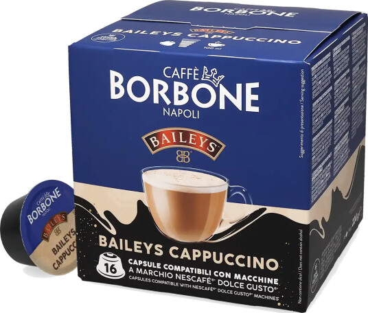 Caffè Borbone | Baileys Cappuccino 16 kapsler til Dolce Gusto