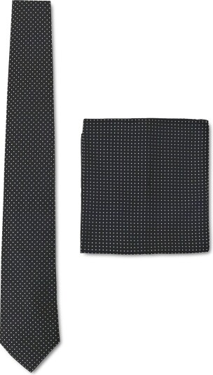 BOSS H Set Tie Pkt Sq 262 BLACK One Size