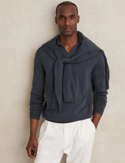 Reiss Milburn - Navy - M
