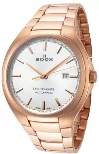 Edox Herreklokke 56003 37R AIR Les Bemonts Sølvfarget/Rose gulltonet