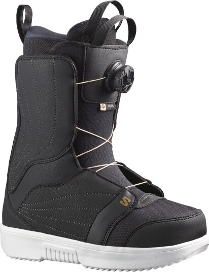 Salomon Women's Pearl BOA Black/White/Gold 23.5 Salomon Women's Pearl BOA Black/White/Gold 23.5